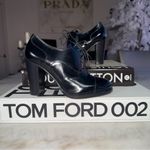 New Church’s Black Leather Cap Toe Lace Up High Heel Oxford Pumps Womens 34.5 Size undefined Photo 8