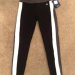 Champion Black Grey Stripe Leggings Size Small Photo 0