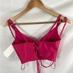 Morgan & Co Lace Up Back Dress Top Size 5 Pink Photo 4