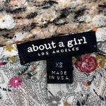 About A Girl Floral Sheer Y2k Vtg Tunic Blouse Fairy Forest Cottegecore Coquette Photo 7