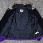 Juicy Couture Vintage Purple Wool Duffle Coat Faux Fur Hood Women's S Y2K Photo 10