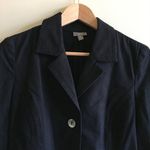 J.Jill  Button Down Blazer Jacket Black Womens Size‎ 6P Petite Work Photo 3