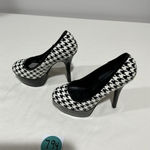 Charlotte Russe Woman’s  Platform Stiletto Black & White Patent Leather Shoes 6 Photo 2