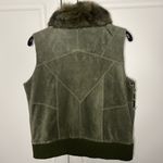 wilson's leather  Suede Patchwork Camo Vest w/ Faux Fur Collar Photo 10