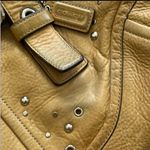 Coach Studs & Grommet Satchel Honey Tan Leather Photo 10