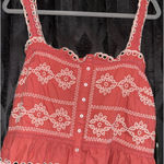 American Eagle  Eyelet Crop Top Pink Photo 0