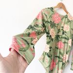 Agua Bendita  x Target Peony Print Long Sleeve One Piece Swimsuit Photo 3