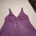 Soma  Purple Lingerie Babydoll Slip Nightie Lace Mesh & Chiffon XXL Photo 12