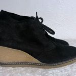 J.Crew Black Suede Macalister Wedge Ankle Boots Size 10 Photo 1