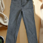 Everlane  High Rise Slim Straight Cigarette Gray Jeans Size 30 Ankle Photo 0