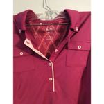 Adidas  ClimaLite womens short sleeve golf shirt Large L purple Photo 1