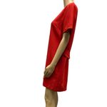 Essue Red Short Sleeve Zip Back Business Casual Pocket Mini Dress Womens Medium Photo 1