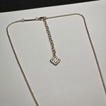 Kendra Scott Leanor Druzy Pendant Rose Gold Tone Necklace Adjustable Length Photo 4
