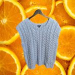 Talbots  Plus Size Light Blue‎ Cable Knit Sleeveless Sweater Vest Cotton Blend 1X Photo 1