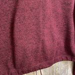 PINK - Victoria's Secret  maroon/wine cropped toggle long sleeve sweater, size S Photo 6