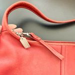 Coach vintage small red Leather Ergo Hobo Bag Photo 4