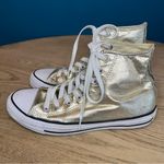 Converse  Women’s Chuck Taylor All Star Hi Top Gold Canvas Sneakers Size 8.5 Photo 3