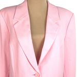 Sag Harbor Vintage 90s Classic Soft Pink Oversized Washable Blazer Size 14 Feminine Lined Photo 1