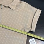 89th & Madison Beige and White Striped Shirt Tan Size XL Photo 2