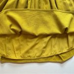 MIOU MUSE Mustard Yellow Linen Blend Crisscross Open Back Dress – Size M Size M Photo 10