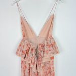 La Maison Talulah The Faithful Maxi Dress Pink Floral Pearl Size Small S EUC Photo 9