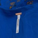 Free People  Lilou Printed Bell Sleeve Dress in Cobalt Combo Fairycore Size S Photo 8