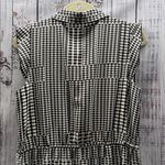 Karl Lagerfeld  Paris Black and White Patterned Sleeveless Shirtdress Size 12 Photo 5
