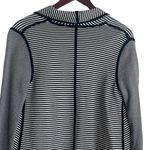 Talbots Women Cardigan Jacket Open Front Stretch S Blue White Stripe Preppy Photo 3
