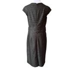 Banana Republic Cap Sleeve Black Check Retro Shift Dress 10 Modern 60s Retro Photo 3