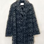 ZARA Faux Shearling Long Trench Coat Photo 0