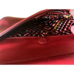 Vera Bradley  Women's Leather Crossbody Purse Red Geometric Pattern‎ Photo 2