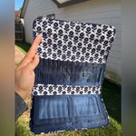 Vera Bradley Navy and White Floral Wallet Photo 4