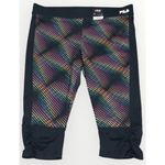 FILA  Black Printed Paradise Cinched Hem Capri Mid Rise Gym Sport Leggings 1X NWT Photo 0