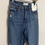 Abercrombie & Fitch NWT ABERCROMBIE- Curve Love High Rise Mom Jean Distressed Denim Photo 3