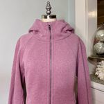 Lululemon Scuba Hoodie Jacket Light Cotton Fleece Heathered Velvet Dust Size 10 Photo 3