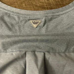 Columbia  Women Large Gray Striped Shirt Outdoor Long Sleeve Round Neck Photo 6