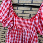 Day + Moon Pink And‎ Red Plaid Romper Size Large Photo 7