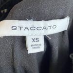 Staccato Black & White Turtleneck Long Sleeve Blouse Photo 2