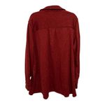 Soft Surroundings  Red Knit Button Up Cardigan Jacket Boho Southwestern Trim 3X Photo 4