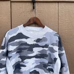Aerie Womens Sweatshirt Gray Grey Desert Camo Oversized Side Slits Size XS Photo 3