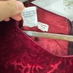 Talbots  Dress 6 Red Velvet Burnout Midi Vintage Whimsigoth Holiday‎ Romantic 90s Photo 5