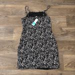 Noisy May NWT  Clara Mini Dress Black White Print Y2K Streetwear – Medium Photo 1