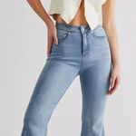 We The Free Crvy High Rise Lace-up Bell Bottom Flare Jeans Photo 0