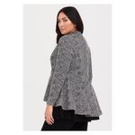 Torrid Black&White Chevron Peplum Jacket Sz.4 Photo 2