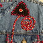 New Direction New Directions Women’s Boho Indie Embroidered Embellished‎ Denim Vest Size M Photo 7