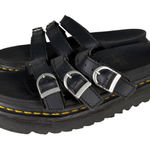 Dr. Martens Blaire Black 3 Buckle Slides Slide Sandals Platform Women's Size 9 Photo 0