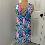 Lilly Pulitzer Kristen Dress Blue Grotto Beleaf in Yourself Photo 3