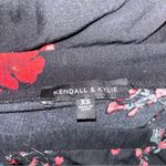 Kendall + Kylie  romper, black with red roses, size XSmall, 100% rayon Photo 2