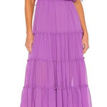 Misa  Los Angeles Micaela Dress Sz M Orchid Purple Midi Off‎ Shoulder Designer Photo 0