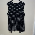Chic Polka Dot Sleeveless Blouse Black Size XL Photo 3